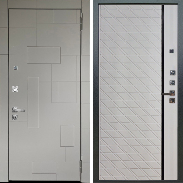 Входная дверь Аргус ЛЮКС 3К ПРО Корсо Силк флай + Тори Софт милк