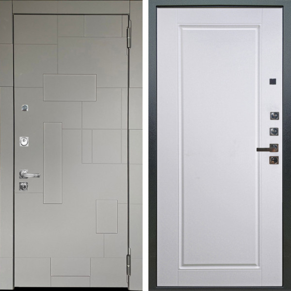 Входная дверь Аргус ЛЮКС 3К ПРО Корсо Силк флай + Тревор Софт милк