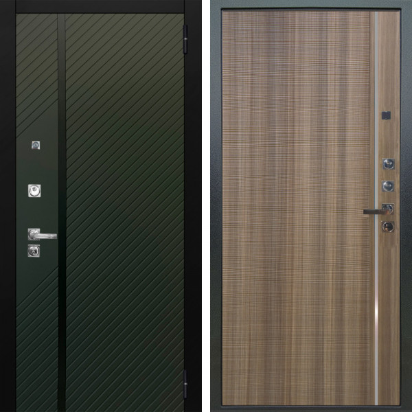 Входная дверь Аргус ЛЮКС 3К ПРО Ланцет Олива софт + Гауда Керамика