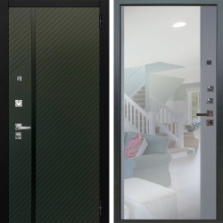 Входная дверь Аргус ЛЮКС 3К ПРО Ланцет Олива софт + Магнум Силк маус