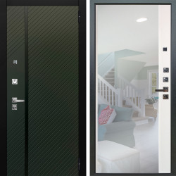 Входная дверь Аргус ЛЮКС 3К ПРО Ланцет Олива софт + Магнум Софт милк