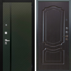 Входная дверь Аргус ЛЮКС 3К ПРО Ланцет Олива софт + Мишель Венге