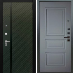 Входная дверь Аргус ЛЮКС 3К ПРО Ланцет Олива софт + Скиф Силк маус