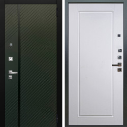 Входная дверь Аргус ЛЮКС 3К ПРО Ланцет Олива софт + Тревор Софт милк