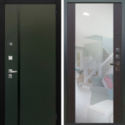 Входная дверь Аргус ЛЮКС 3К ПРО Ланцет Олива софт + Вояж Венге