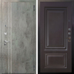 Входная дверь Аргус ЛЮКС 3К ПРО Лофт Темный бетон + Элион Горький шоколад