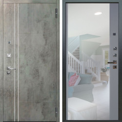 Входная дверь Аргус ЛЮКС 3К ПРО Лофт Темный бетон + Магнум Силк маус