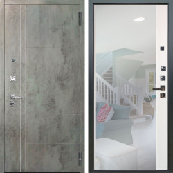 Входная дверь Аргус ЛЮКС 3К ПРО Лофт Темный бетон + Магнум Софт милк