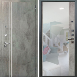 Входная дверь Аргус ЛЮКС 3К ПРО Лофт Темный бетон + Магнум Светлый бетон