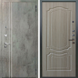 Входная дверь Аргус ЛЮКС 3К ПРО Лофт Темный бетон + Мишель Ларче светлый