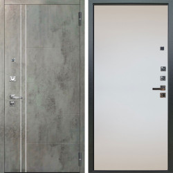 Входная дверь Аргус ЛЮКС 3К ПРО Лофт Темный бетон + Под покраску