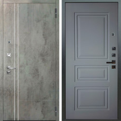 Входная дверь Аргус ЛЮКС 3К ПРО Лофт Темный бетон + Скиф Силк маус