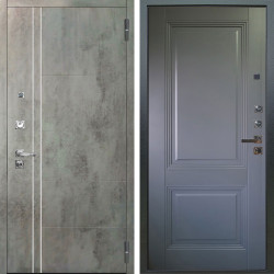 Входная дверь Аргус ЛЮКС 3К ПРО Лофт Темный бетон + Соло Антрацит