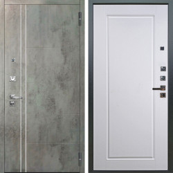 Входная дверь Аргус ЛЮКС 3К ПРО Лофт Темный бетон + Тревор Софт милк