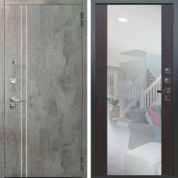 Входная дверь Аргус ЛЮКС 3К ПРО Лофт Темный бетон + Вояж Венге