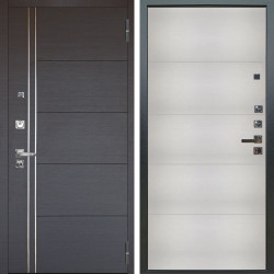 Входная дверь Аргус ЛЮКС 3К ПРО Лофт Венге горизонт + Агат Вельвет белый горизонт