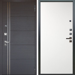 Входная дверь Аргус ЛЮКС 3К ПРО Лофт Венге горизонт + Элегант Софт милк