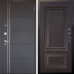 Входная дверь Аргус ЛЮКС 3К ПРО Лофт Венге горизонт + Элион Горький шоколад