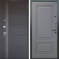 Входная дверь Аргус ЛЮКС 3К ПРО Лофт Венге горизонт + Элион Силк маус