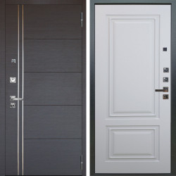 Входная дверь Аргус ЛЮКС 3К ПРО Лофт Венге горизонт + Элион Софт милк