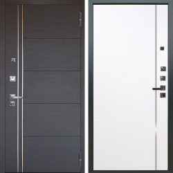 Входная дверь Аргус ЛЮКС 3К ПРО Лофт Венге горизонт + Гауда Роял вуд белый