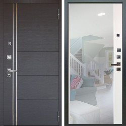 Входная дверь Аргус ЛЮКС 3К ПРО Лофт Венге горизонт + Магнум Софт милк