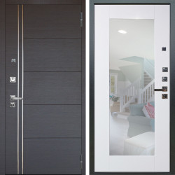 Входная дверь Аргус ЛЮКС 3К ПРО Лофт Венге горизонт + Милли Роял вуд белый