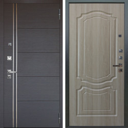 Входная дверь Аргус ЛЮКС 3К ПРО Лофт Венге горизонт + Мишель Ларче светлый