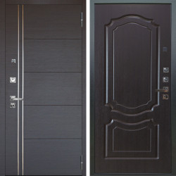 Входная дверь Аргус ЛЮКС 3К ПРО Лофт Венге горизонт + Мишель Венге