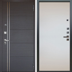 Входная дверь Аргус ЛЮКС 3К ПРО Лофт Венге горизонт + Под покраску