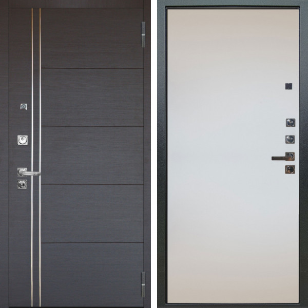 Входная дверь Аргус ЛЮКС 3К ПРО Лофт Венге горизонт + Под покраску