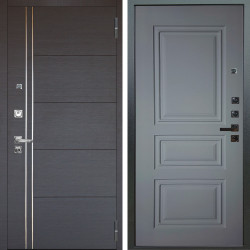 Входная дверь Аргус ЛЮКС 3К ПРО Лофт Венге горизонт + Скиф Силк маус