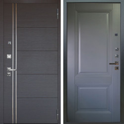 Входная дверь Аргус ЛЮКС 3К ПРО Лофт Венге горизонт + Соло Антрацит