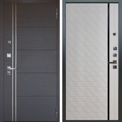 Входная дверь Аргус ЛЮКС 3К ПРО Лофт Венге горизонт + Тори Софт милк