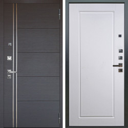 Входная дверь Аргус ЛЮКС 3К ПРО Лофт Венге горизонт + Тревор Софт милк