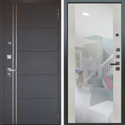 Входная дверь Аргус ЛЮКС 3К ПРО Лофт Венге горизонт + Вояж Белое дерево