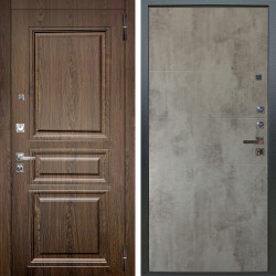 Входная дверь Аргус ЛЮКС 3К ПРО Магистр Дуб кантри + Агат Светлый бетон