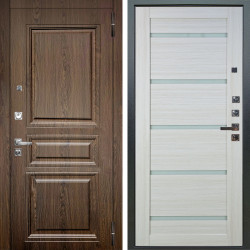 Входная дверь Аргус ЛЮКС 3К ПРО Магистр Дуб кантри + Александра Белая лиственница