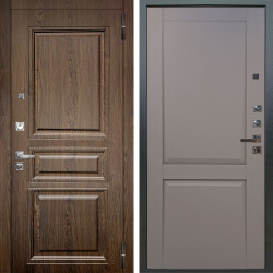 Входная дверь Аргус ЛЮКС 3К ПРО Магистр Дуб кантри + Ариана Серая эмаль
