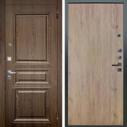Входная дверь Аргус ЛЮКС 3К ПРО Магистр Дуб кантри + Элегант Рустик соломенный
