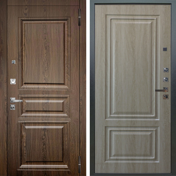 Входная дверь Аргус ЛЮКС 3К ПРО Магистр Дуб кантри + Элион Дуб филадельфия крем