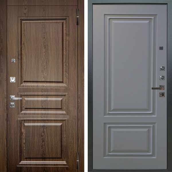 Входная дверь Аргус ЛЮКС 3К ПРО Магистр Дуб кантри + Элион Силк маус