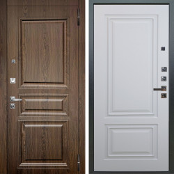 Входная дверь Аргус ЛЮКС 3К ПРО Магистр Дуб кантри + Элион Софт милк