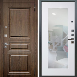 Входная дверь Аргус ЛЮКС 3К ПРО Магистр Дуб кантри + Милли Роял вуд белый