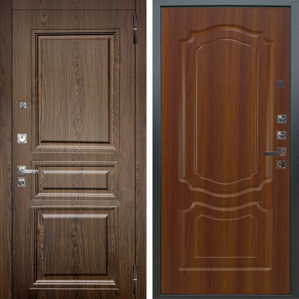Входная дверь Аргус ЛЮКС 3К ПРО Магистр Дуб кантри + Мишель Дуб рустикальный