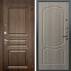 Входная дверь Аргус ЛЮКС 3К ПРО Магистр Дуб кантри + Мишель Ларче светлый