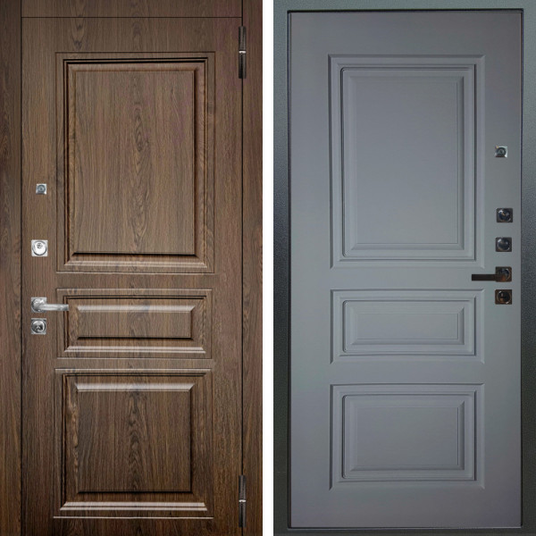 Входная дверь Аргус ЛЮКС 3К ПРО Магистр Дуб кантри + Скиф Силк маус