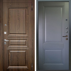 Входная дверь Аргус ЛЮКС 3К ПРО Магистр Дуб кантри + Соло Антрацит