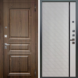 Входная дверь Аргус ЛЮКС 3К ПРО Магистр Дуб кантри + Тори Софт милк
