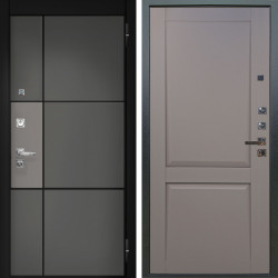 Входная дверь Аргус ЛЮКС 3К ПРО Мичиган Силк титан вставка силк муссон + Ариана Серая эмаль